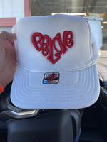 Load image into Gallery viewer, BE LOVE 3DPUFF CLASSIC TRUCKER HATS
