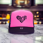 Load image into Gallery viewer, BE LOVE 3DPUFF CLASSIC TRUCKER HATS
