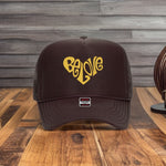 Load image into Gallery viewer, BE LOVE 3DPUFF CLASSIC TRUCKER HATS
