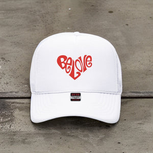 BE LOVE 3DPUFF CLASSIC TRUCKER HATS