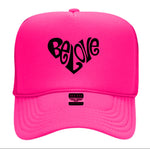 Load image into Gallery viewer, BE LOVE 3DPUFF CLASSIC TRUCKER HATS
