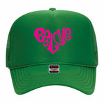 Load image into Gallery viewer, BE LOVE 3DPUFF CLASSIC TRUCKER HATS
