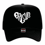 Load image into Gallery viewer, BE LOVE 3DPUFF CLASSIC TRUCKER HATS
