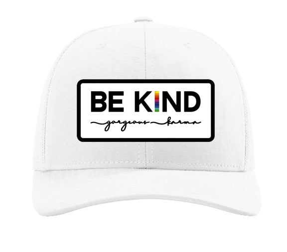 BE KIND Rainbow “I” Patch Hats