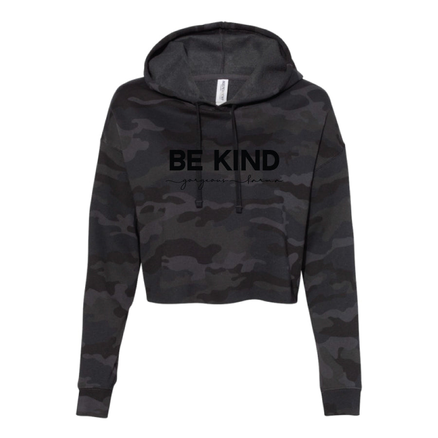 BE KIND Crop Hoodies