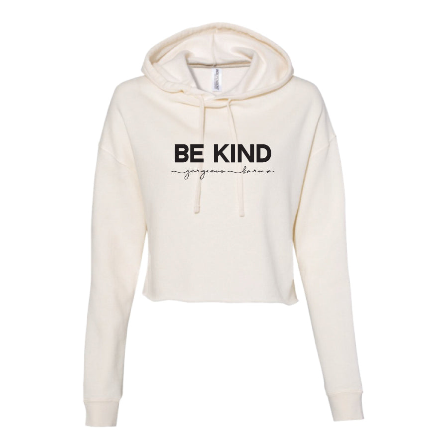 BE KIND Crop Hoodies