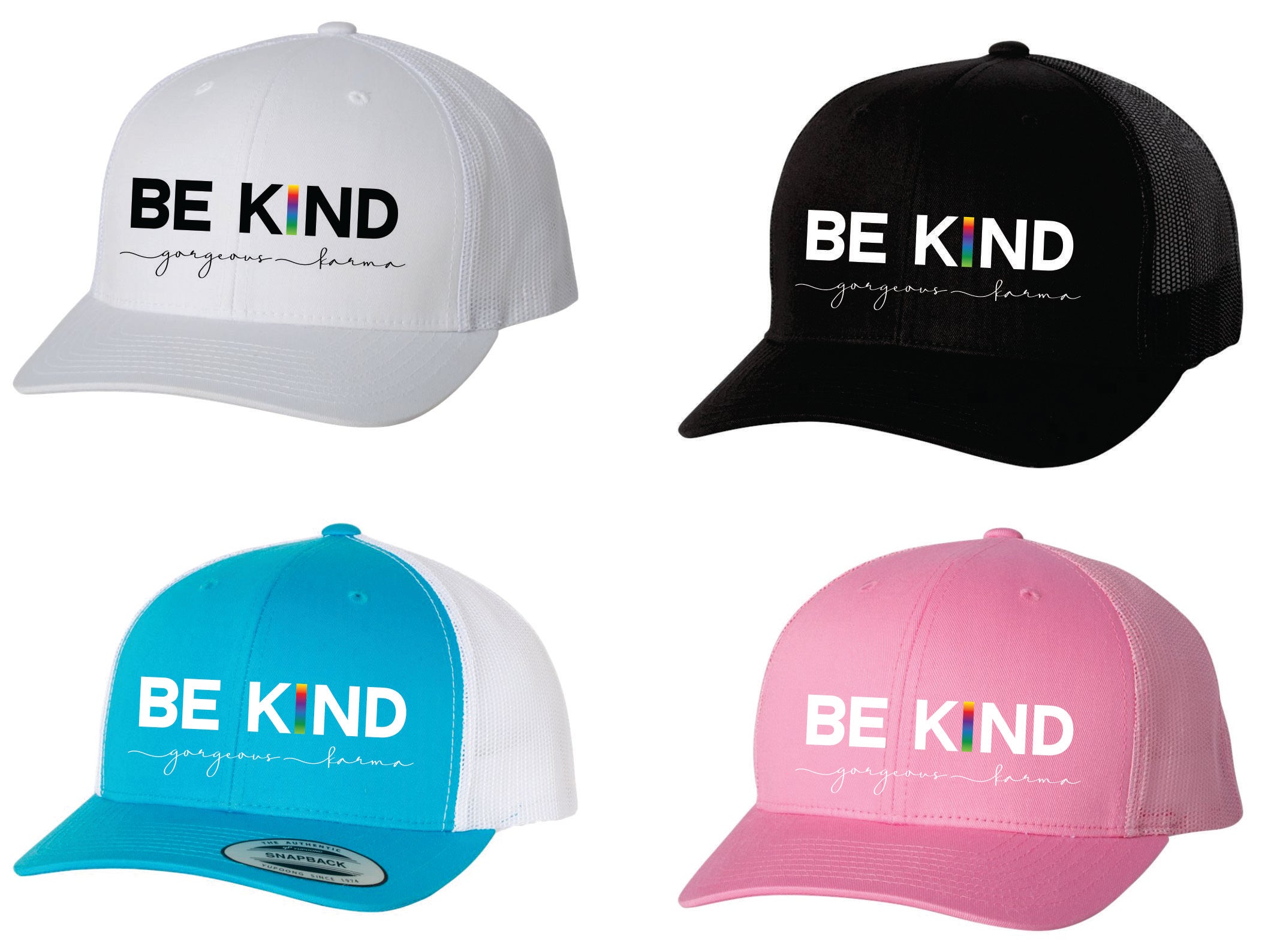 BE KIND Rainbow "I" Hat