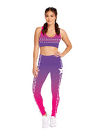 Load image into Gallery viewer, BRIGHT PURPLE and PINK OMBRE OM STAR BRALETTE
