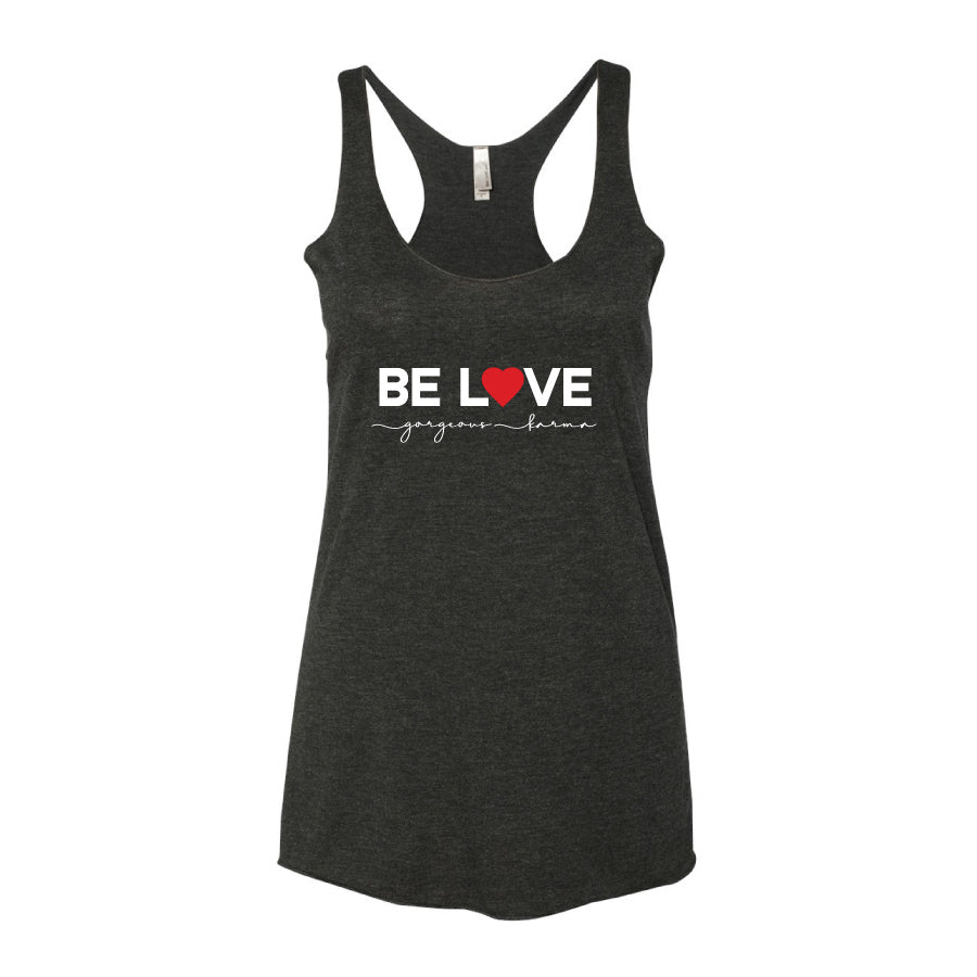 BE LOVE Racerback Tank