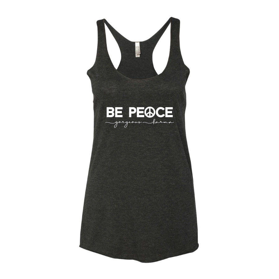 BE PEACE Racerback Tank